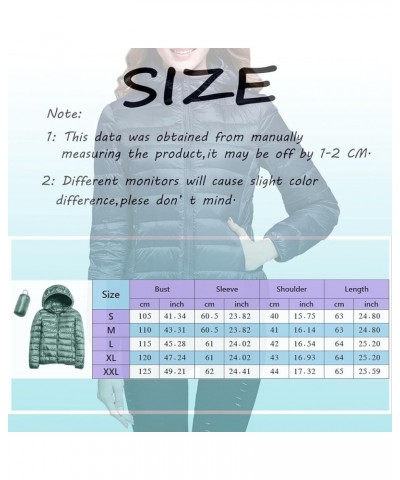 Women's Packable Puffer Jacket Lightweight Quilted Puffer Jacket Winter Warm Puffy Jacket with Stand Collar Hot Pink $11.54 J...