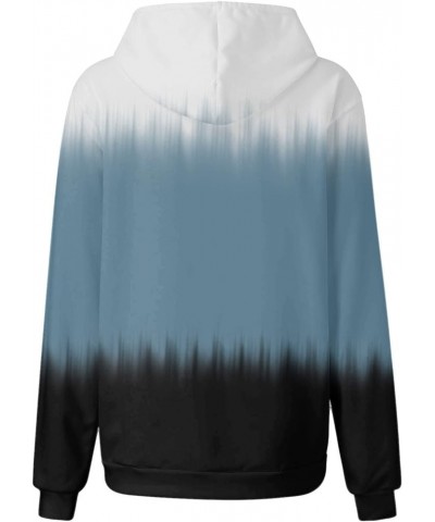 Women's Tie Dye Color Block Long Sleeve Hoodies Pullover Drawstring Pullover Sweatshirt Tops 1-navy $13.42 Hoodies & Sweatshirts