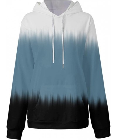 Women's Tie Dye Color Block Long Sleeve Hoodies Pullover Drawstring Pullover Sweatshirt Tops 1-navy $13.42 Hoodies & Sweatshirts