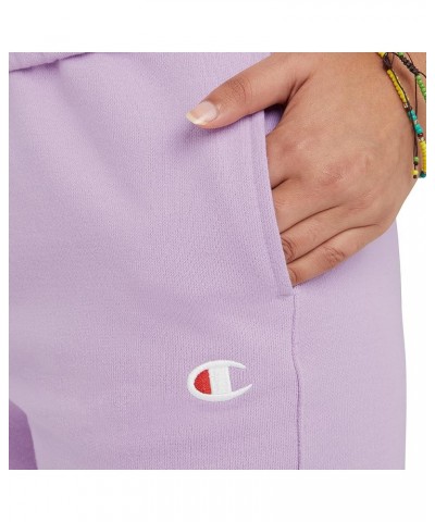 Women's Sweatpants, Reverse Weave, Fleece Joggers, Sweatpants for Women, 30 Pale Iris Purple C Logo $22.63 Activewear