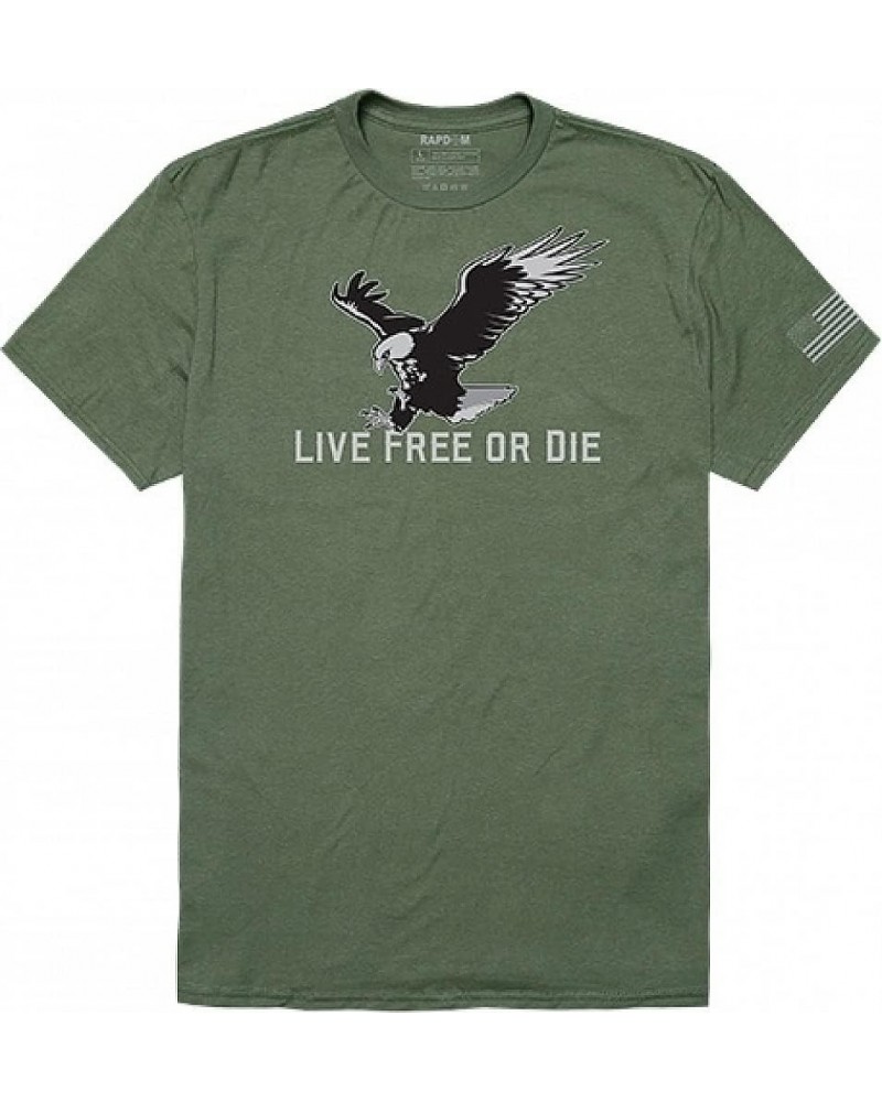 Tactical Graphic T-Shirt-Short Sleeve Olive Live Free $5.86 T-Shirts