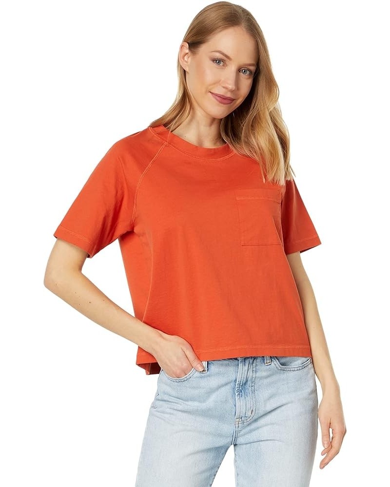 Women's Deschutes Raglan Sleeve Tee Rust Ochre $20.54 T-Shirts