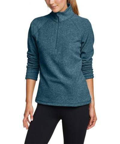 Women's Fast Fleece Raglan-Sleeve 1/4-Zip - Solid Peacock $21.50 Jackets