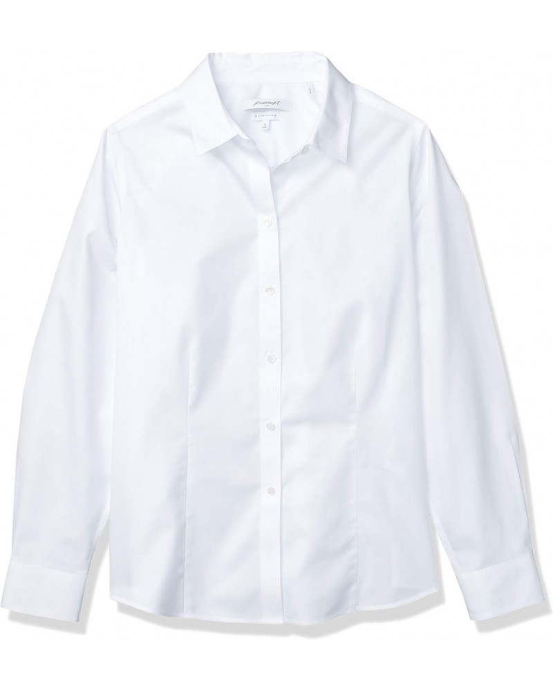 Womens Dianna Non-Iron Shirt White 18 One Size $31.06 Blouses