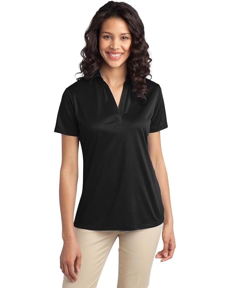 Women's Silk Touch Performance Polo Black $11.65 Shirts