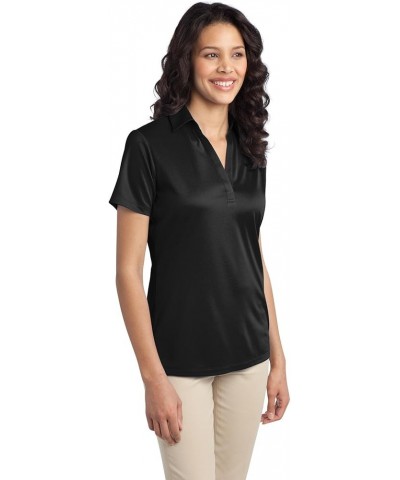 Women's Silk Touch Performance Polo Black $11.65 Shirts