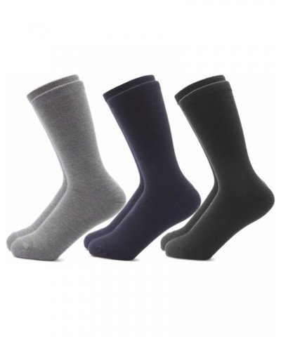 Essential Women 3 Pairs Classic Crew Socks - Black, Gray, and Navy 1 Pair/color $8.67 Socks