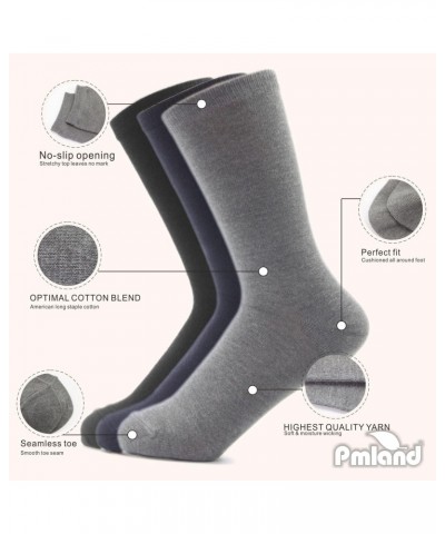 Essential Women 3 Pairs Classic Crew Socks - Black, Gray, and Navy 1 Pair/color $8.67 Socks