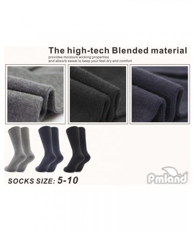 Essential Women 3 Pairs Classic Crew Socks - Black, Gray, and Navy 1 Pair/color $8.67 Socks