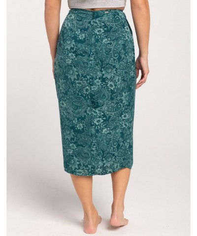 Womens Corrine Skirt Midi Skirt, Deep Teal, S $24.59 Skirts