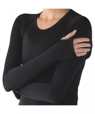 Swiftly Tech Long Sleeve Crew Black $52.22 Shirts