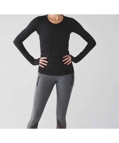 Swiftly Tech Long Sleeve Crew Black $52.22 Shirts