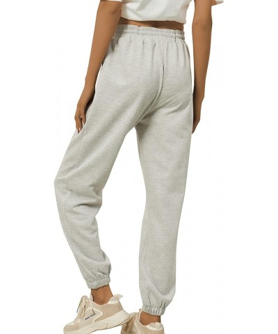 Women Color Block Y2k Baggy Sweatpants Elastic High Waist Joggers Pants with Pockets Gray $13.00 Activewear