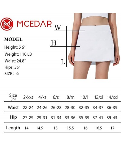 Athletic Tennis Golf Skorts Skirts for Women with Pocket Workout Running Sports Pleated Skirts Casual White-long $22.22 Skirts