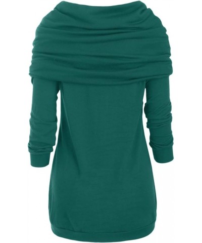 Sweaters for Women Trendy Elegant Casual Long Sleeve Shirts Tunic Pullover Asymmetric Knit Plus Size Tops Blouses A Green $11...