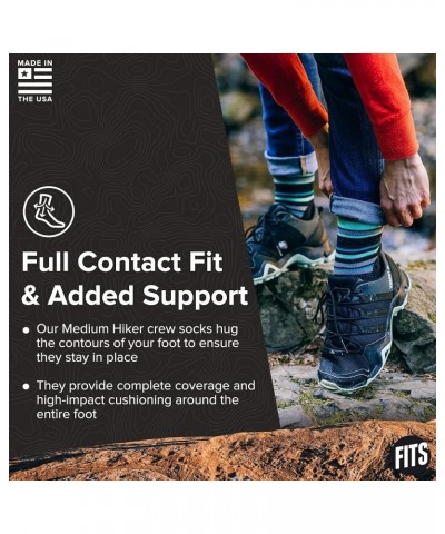 Medium Hiker, Merino Wool, Cushion, Moisture-Wicking, Breathable, Odor Resistant, Mens and Womens Hiking Socks Coal $11.52 Socks