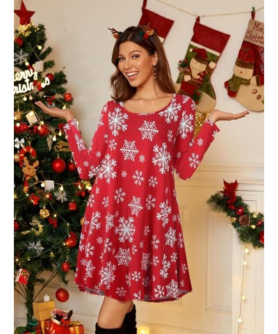 Plus Size Casual T Shirt Dresses for Women Flowy Swing Tunic Dress Pockets Flower62 $15.29 Others