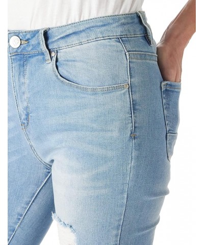 Women's Ripped Boyfriend Jeans Stretch Skinny Jean Trendy Distressed Straight Leg Jeans with Holes R2002 $21.00 Jeans