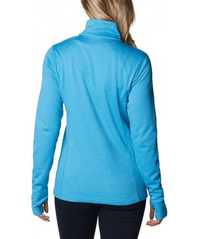 Women's Park View Grid Fleece Full Zip Blue Chill Heather $23.76 Jackets