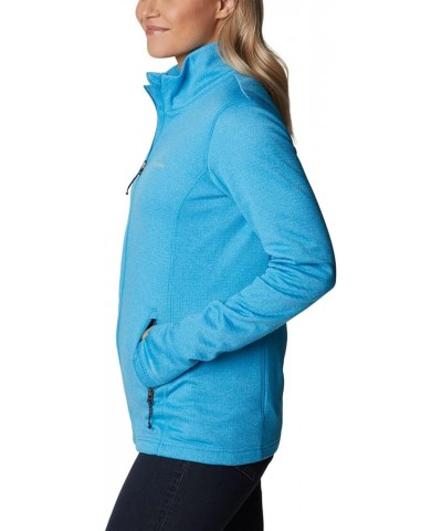 Women's Park View Grid Fleece Full Zip Blue Chill Heather $23.76 Jackets