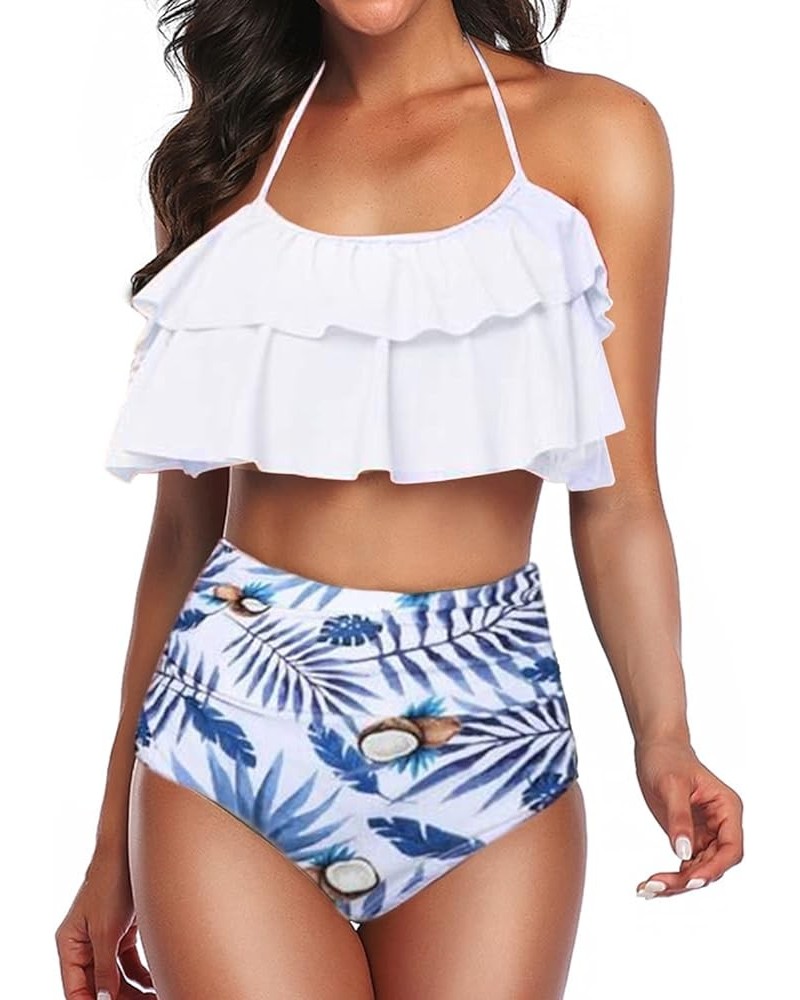 Women 2 Piece Swimsuits Men Swim Trunks Couple High Waisted Bikini Set Women Women1 $14.30 Swimsuits