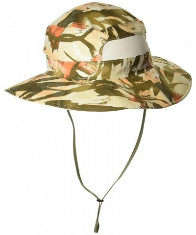 Women's Sun Goddess Booney Chalk Floriculture Print $12.67 Hats & Caps