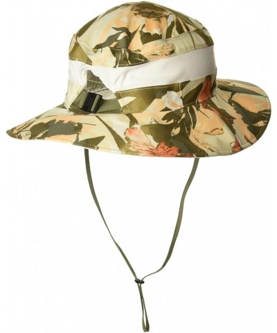 Women's Sun Goddess Booney Chalk Floriculture Print $12.67 Hats & Caps