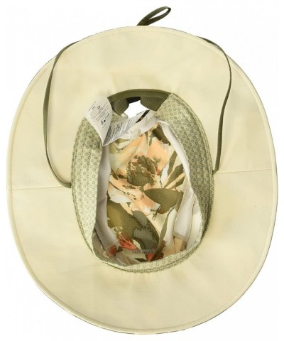 Women's Sun Goddess Booney Chalk Floriculture Print $12.67 Hats & Caps