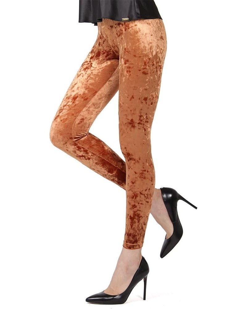 Crushed Velvet Stretch Leggings Acorn $19.88 Leggings