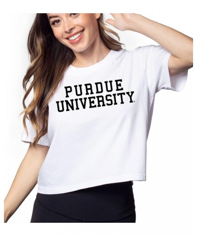 Women's Short 'N Sweet Tee Purdue Boilermakers White $8.88 T-Shirts