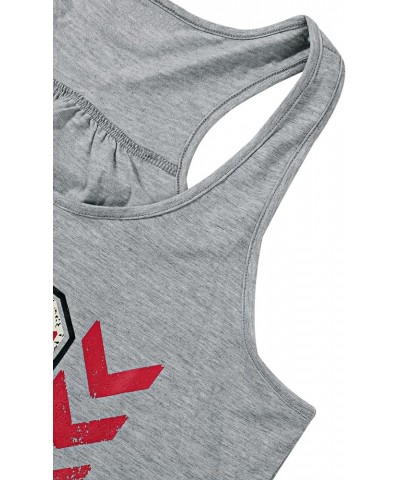 Baseball Tanks Top Women Love Baseball Graphic Racerback Casual Sleeveless Baseball Match Gifts Shirt Gray $11.79 Tanks