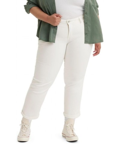 Women's New Boyfriend Jeans (Also Available in Plus) Plus Size (New) Simply White $18.39 Jeans