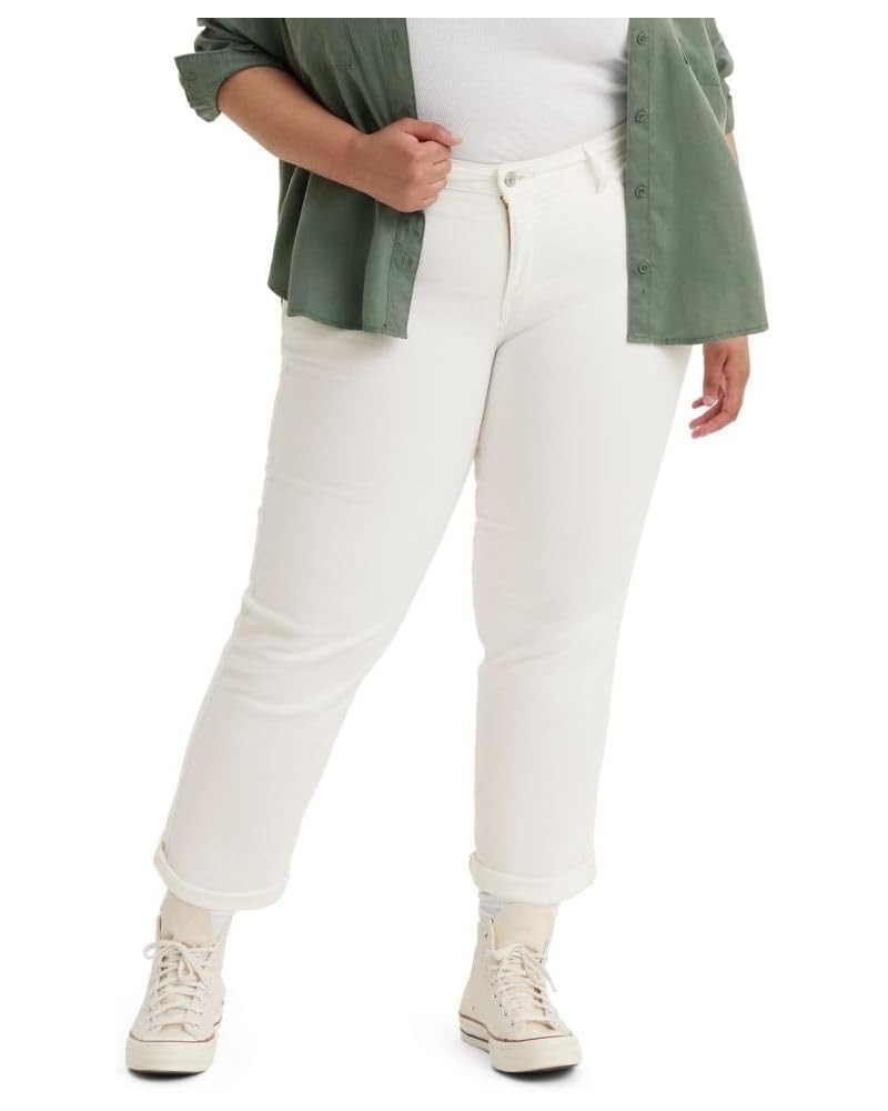 Women's New Boyfriend Jeans (Also Available in Plus) Plus Size (New) Simply White $18.39 Jeans