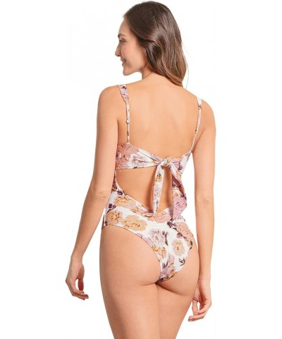 Women's Standard Signature Cut Classic One Piece White $10.02 Swimsuits