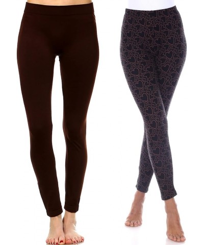 Women's Plus Size Super Soft Capri Leggings Brown, Black/Brown $16.49 Leggings