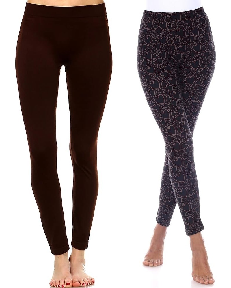 Women's Plus Size Super Soft Capri Leggings Brown, Black/Brown $16.49 Leggings