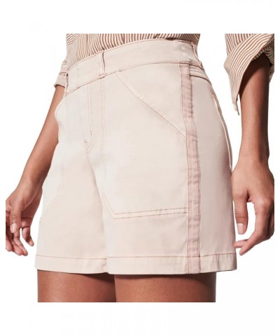 Women Sexy Y2K Cargo Shorts Solid Retro Low Cut Elastic Pocket Joggers Denim Short Sweatpant Streetwear C Apricot $8.56 Shorts