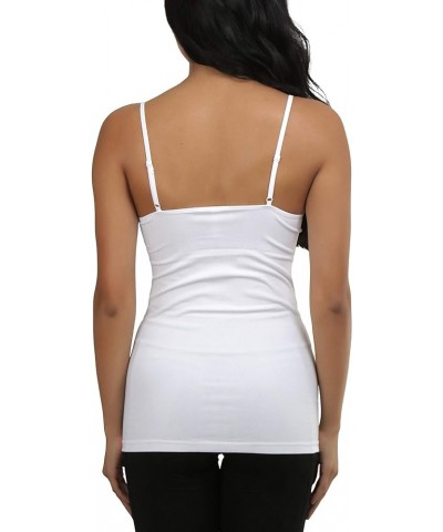 Women's Stretch Layering Scoop Neck Camisole Tanks & Camis White $10.37 Tanks