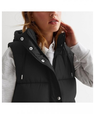 Womens Vests Reversible Fleece Sleeveless Jacket Zip Up Hoodie Warm and Windproof Long Winter Coat Outerwear 03-black $22.88 ...