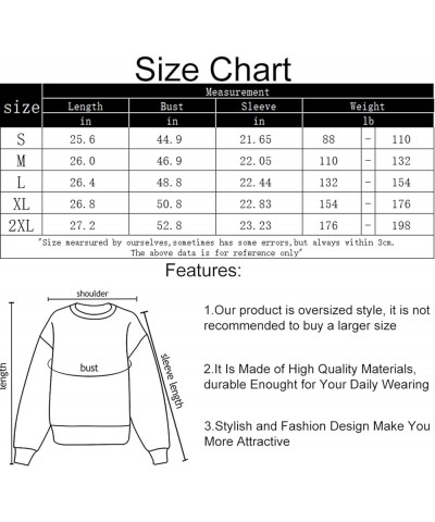 Oversized Sweatshirts for Women Loose Fit Long Sleeve Pullover Plain Fashion Crewneck Side Slit Sweatshirt Tops White $21.22 ...