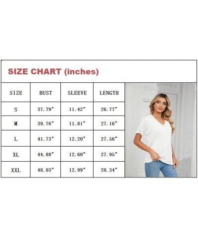 Womens V Neck T Shirts Loose Fit Short Sleeve Tops with Side Shirring Tshirts for Summer Blue $12.96 T-Shirts