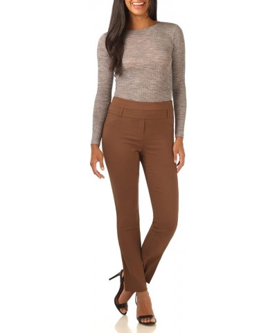 Women's Ease into Comfort Stretch Slim Pant Chestnut $18.00 Pants