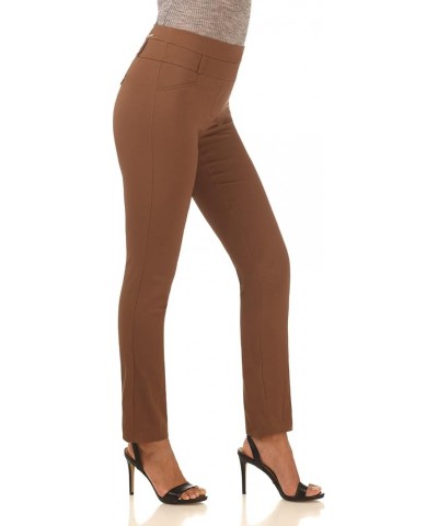 Women's Ease into Comfort Stretch Slim Pant Chestnut $18.00 Pants