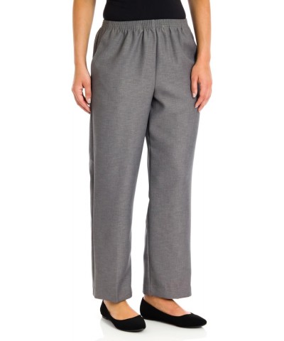 Petites' Pull-on Flat-Front Pants Gray 18P Short $16.47 Pants