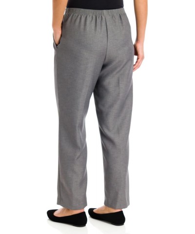 Petites' Pull-on Flat-Front Pants Gray 18P Short $16.47 Pants