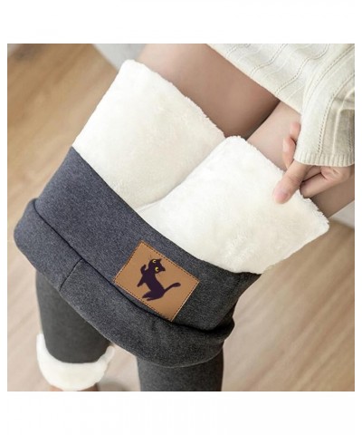 Fleece Lined Leggings for Women Winter Warm Leggings Yoga Tights High Waist Thermal Pants Workout Stretchy Pants 04gray $8.63...