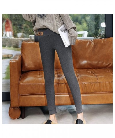 Fleece Lined Leggings for Women Winter Warm Leggings Yoga Tights High Waist Thermal Pants Workout Stretchy Pants 04gray $8.63...