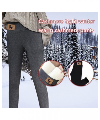 Fleece Lined Leggings for Women Winter Warm Leggings Yoga Tights High Waist Thermal Pants Workout Stretchy Pants 04gray $8.63...