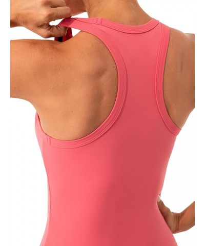 Women's Studio Essential Racerback Tank Top Crew Neck Workout Yoga Tops Wild Watermelon $9.24 Activewear