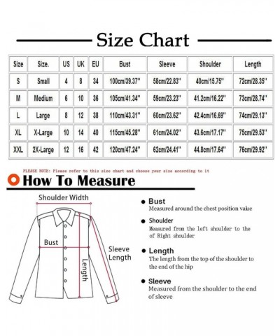 Womens Winter Coats Warm Sherpa Lined Parkas Jacket Horn Buttons Jacket Long Sleeve Pea Coat Plus Size Puffer Down Winter Coa...